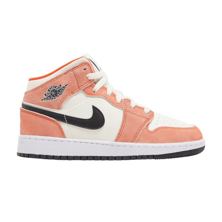 Jordan 1 Mid SE Orange Suede (GS) - Side Kicks