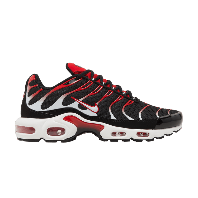 Nike Air Max Plus Black White University Red