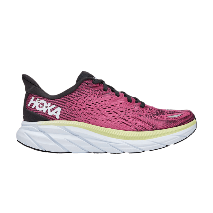 Hoka One One Clifton 8 Ibis Rose Pink Green (Women's)