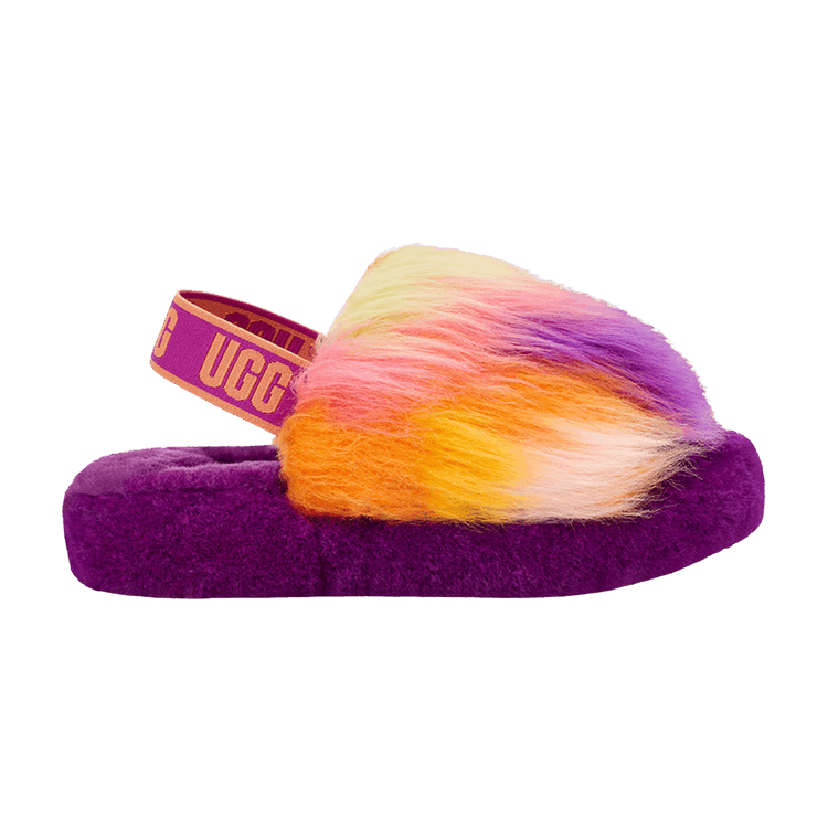 UGG Fluff Yeah Slide Tie Dye Berrylicious (Kids)