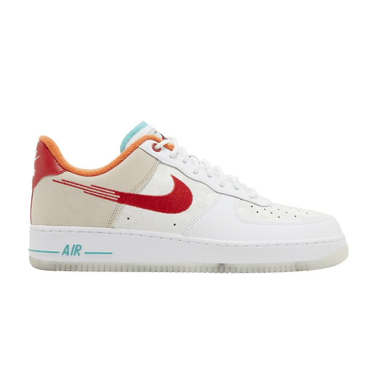 Nike Air Force 1 Low '07 PRM Just Do It White Red Teal