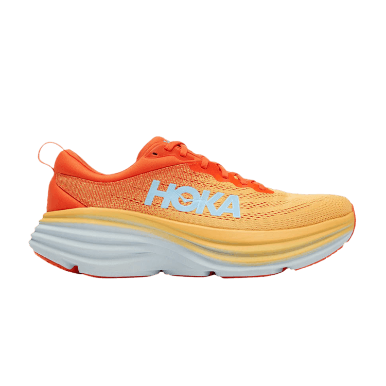 Hoka One One Bondi 8 Puffin's Bill Orange Amber Yellow