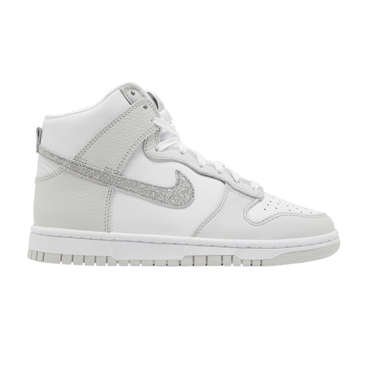 Nike Dunk High Silver Glitter Swoosh (Women's)