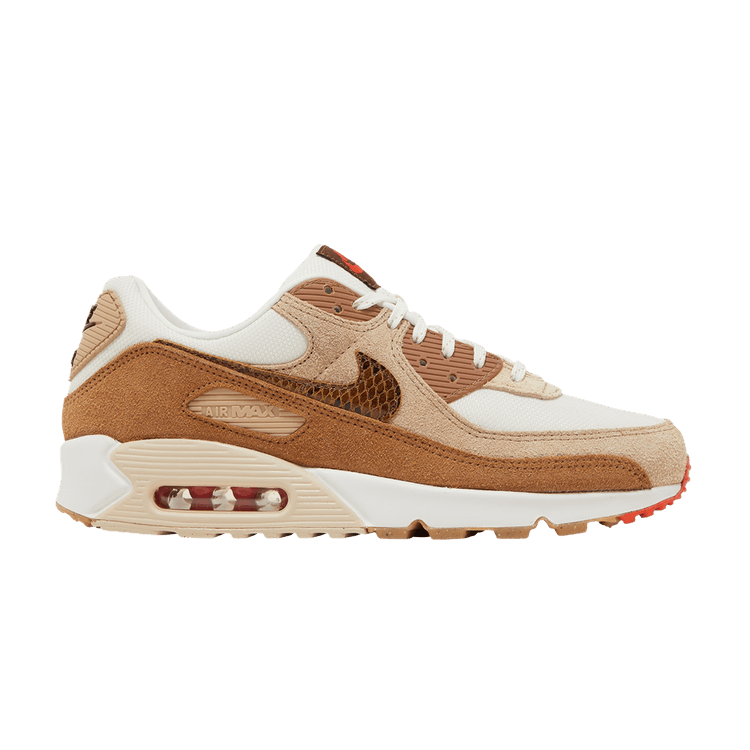 Nike Air Max 90 SE Pale Ivory Snakeskin Swoosh (Women's)