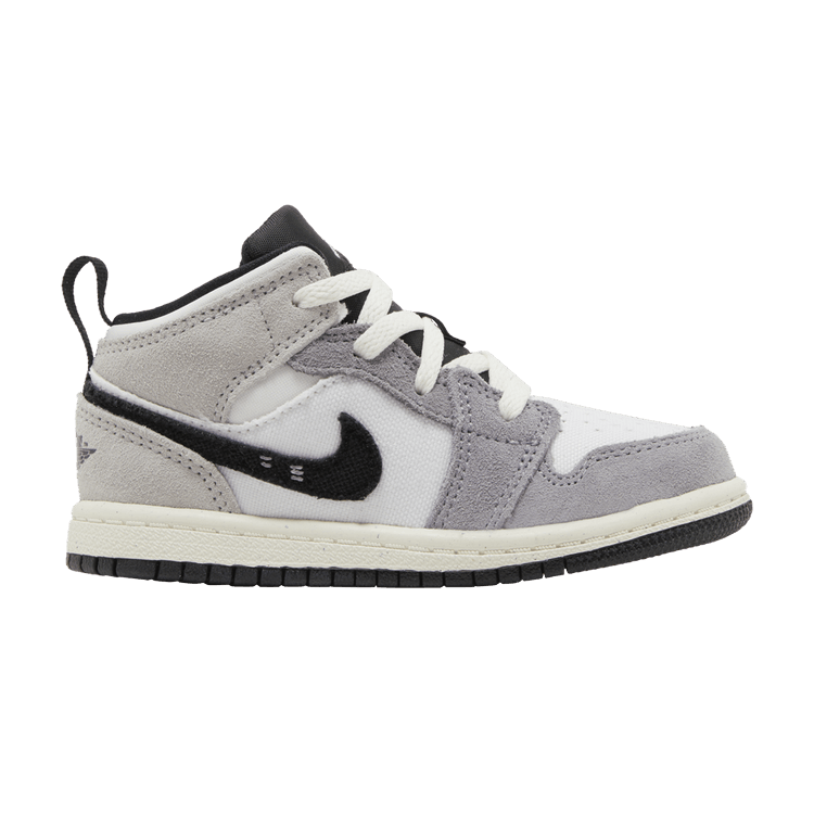 Jordan 1 Mid SE Craft White Cement Grey Black (TD)