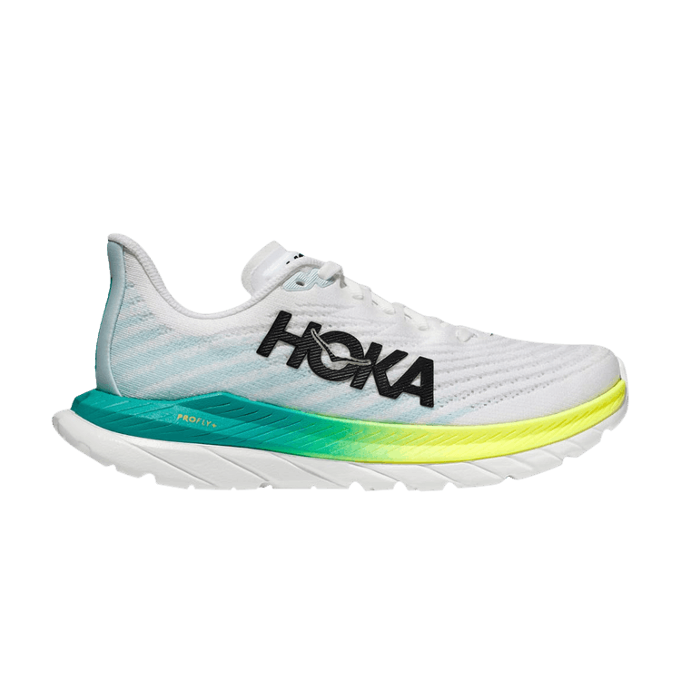 Hoka One One Mach 5 White Blue Glass