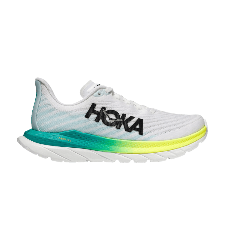 Hoka One One Mach 5 White Blue Glass (Women's)