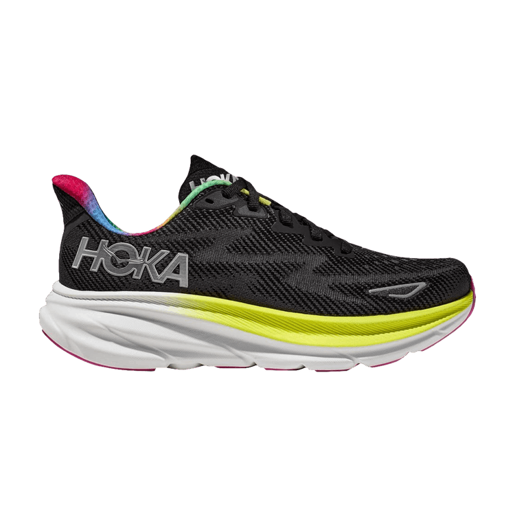 Hoka One One Clifton 9 Black All Aboard Multi-Color