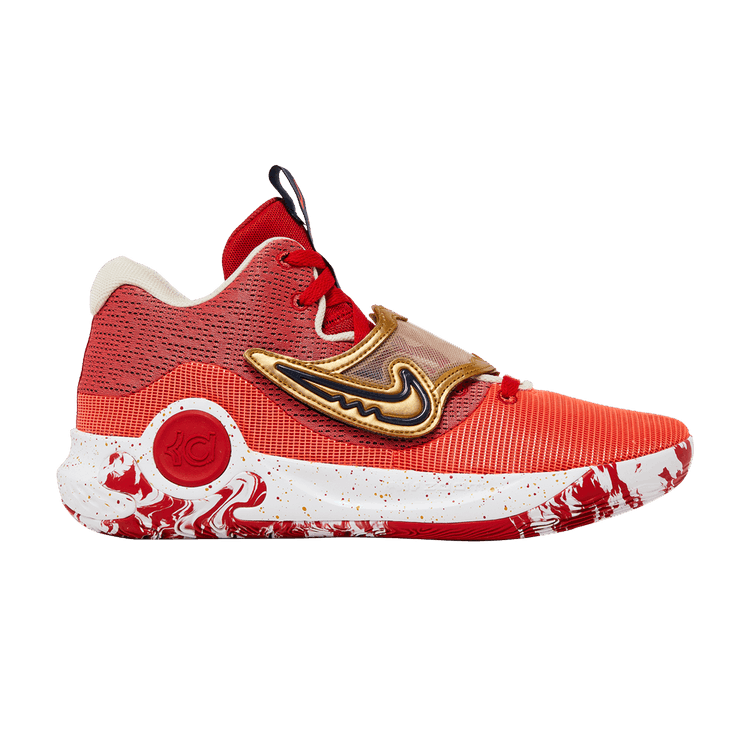 Nike KD Trey 5 X University Red Metallic Gold