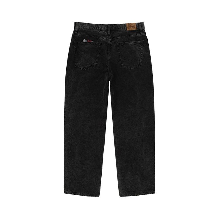 Stussy Double Dye Big 'Ol Jeans Black