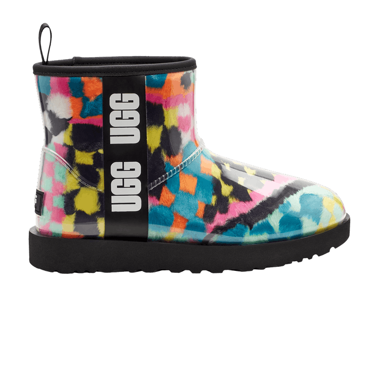 UGG Classic Clear Mini Boot Checks Black Multi (Women's)