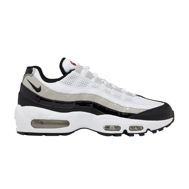 Nike Air Max 95 White Light Iron Ore Black Patent (Women's)