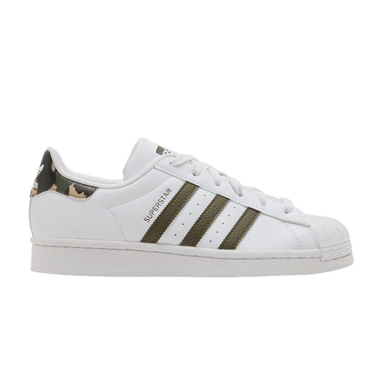 adidas Superstar Cloud White Olive Strata (GS)