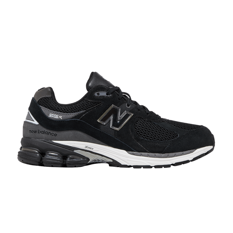 New Balance 2002R Black Dark Grey White