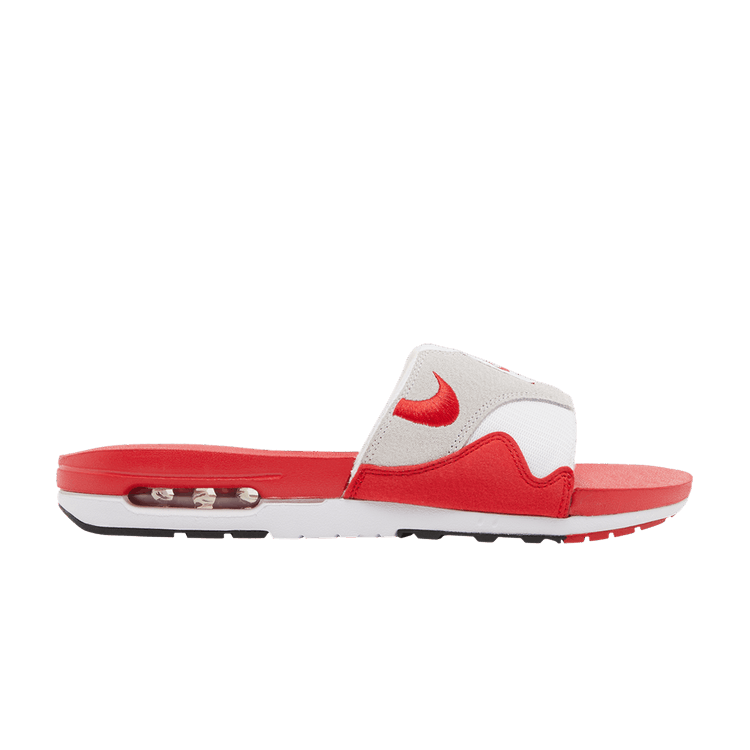 Nike Air Max 1 Slide White University Red