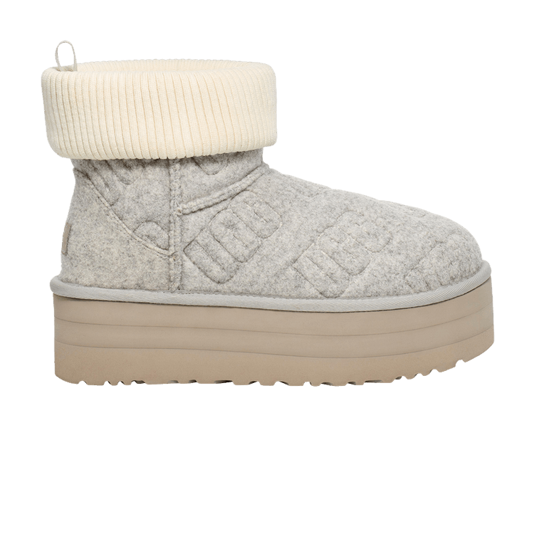 UGG Classic Mini Platform Felted Boot Grey (Women's)