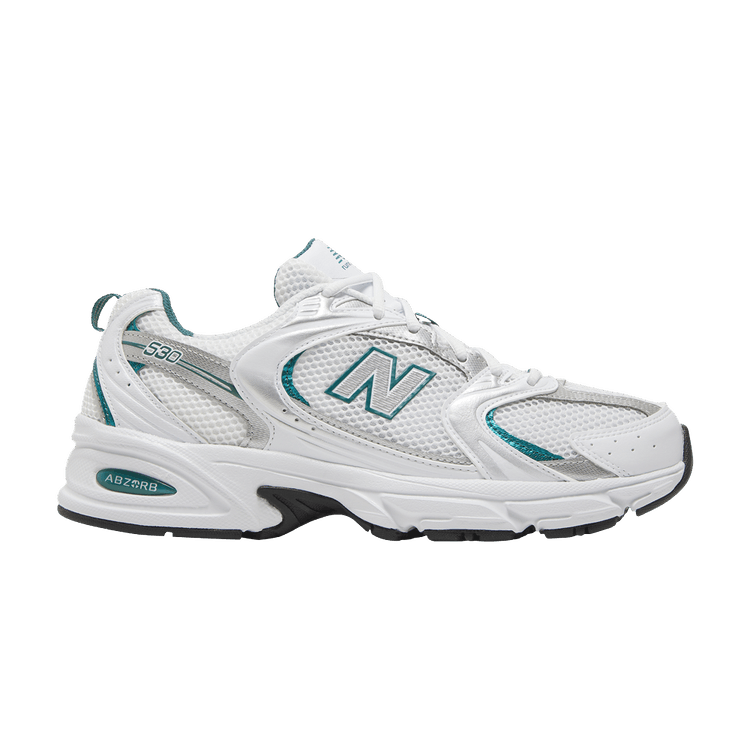 New Balance 530 White Silver Green