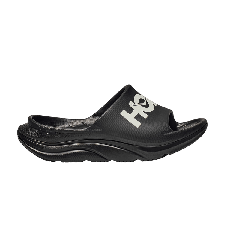 Hoka One One Ora Athletic Slide Black White