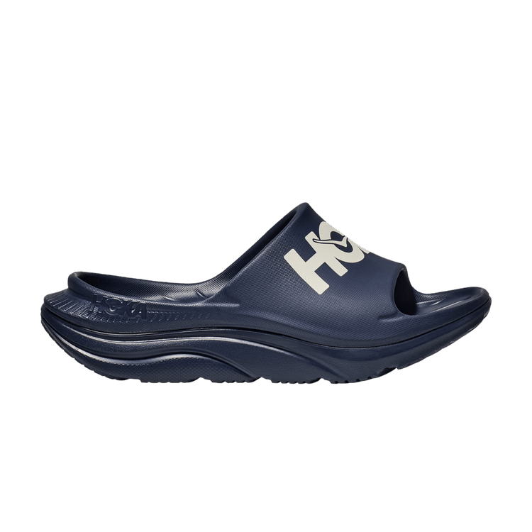 Hoka One One Ora Athletic Slide Varsity Navy White