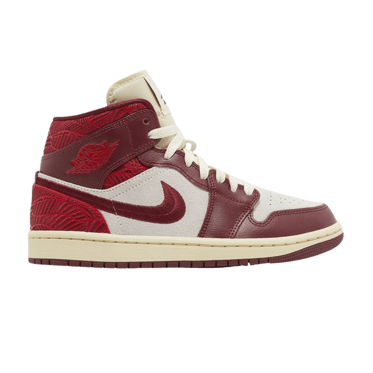 Jordan 1 Mid SE Tiki Leaf Team Red (Women's)