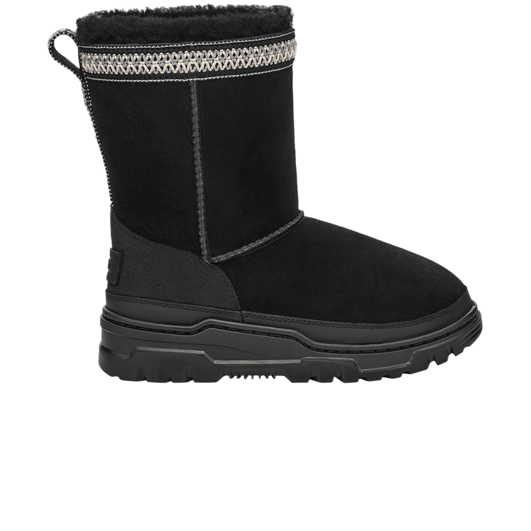 UGG Classic Short TrailGazer Boot Black (Kids)