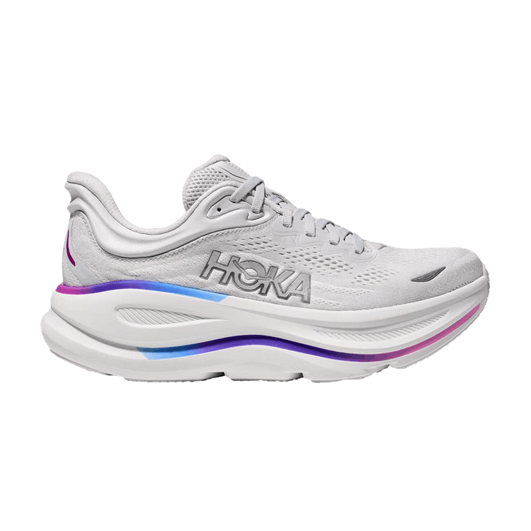 Hoka One One Bondi 9 Cosmic Grey White Mesh (Women's)