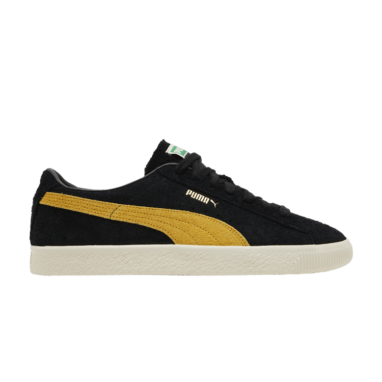 Puma Suede Vintage Black Mustard Seed Hairy Suede