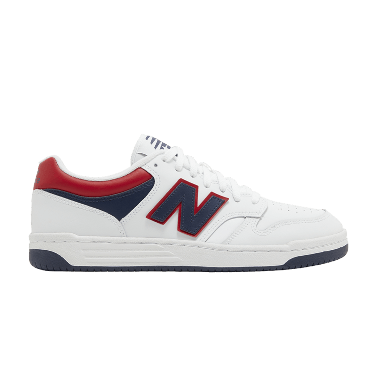 New Balance 480 White Indigo Red