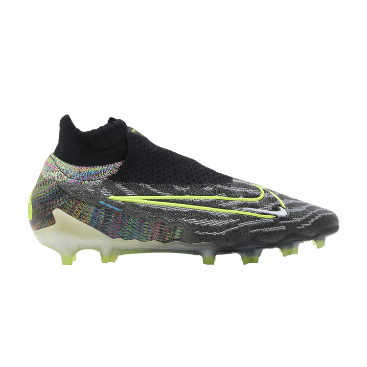 Nike Gripknit Phantom GX Elite Dynamic Fit Fusion FG Black White Blue Glow Volt
