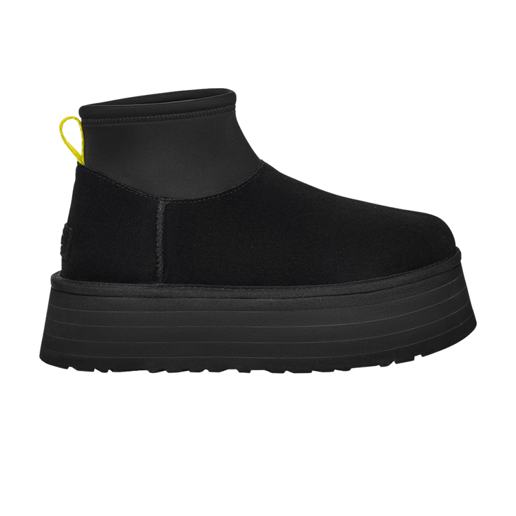 UGG Classic Mini Dipper Boot Black Yellow (Women's)