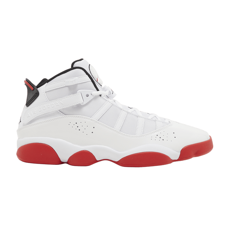 Jordan 6 Rings White University Red Black