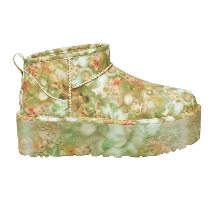 UGG Classic Ultra Mini Platform Boot Collina Strada Green Floral