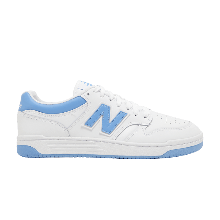 New Balance 480 UNC White Team Carolina Light Aluminum