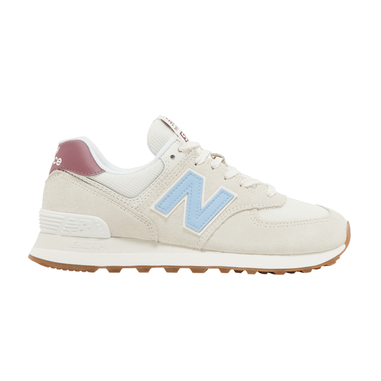 New Balance 574 Beige Baby Pink Ecru Blue (Women's)