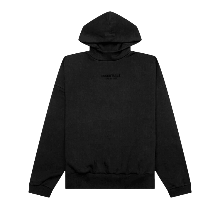 Fear of God Essentials Hoodie Jet Black - Side Kicks