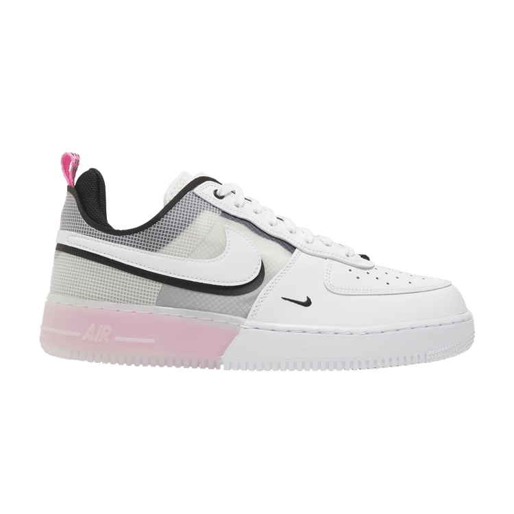 Nike Air Force 1 Low React White Black Pink Spell