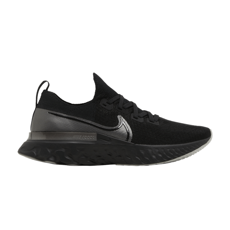 Nike React Infinity Run Black Metallic Silver