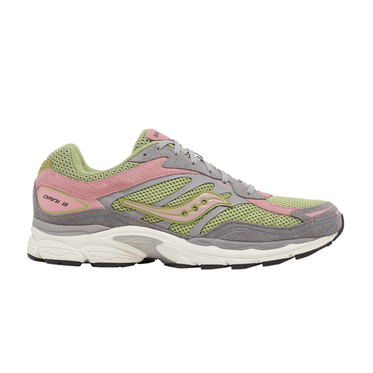 Saucony ProGrid Omni 9 Premium Grey Green Pink