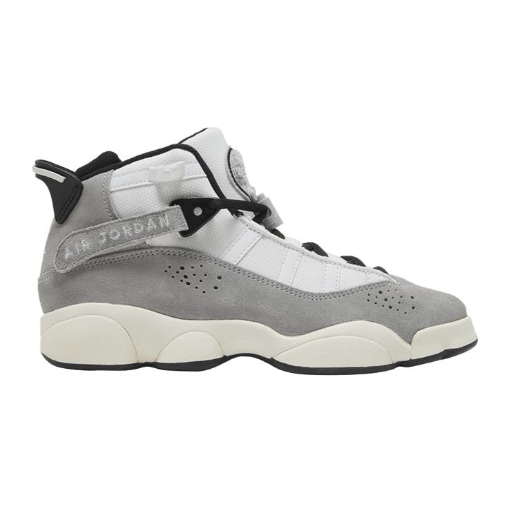 Jordan 6 Rings Light Smoke Grey Black Sail White (GS)