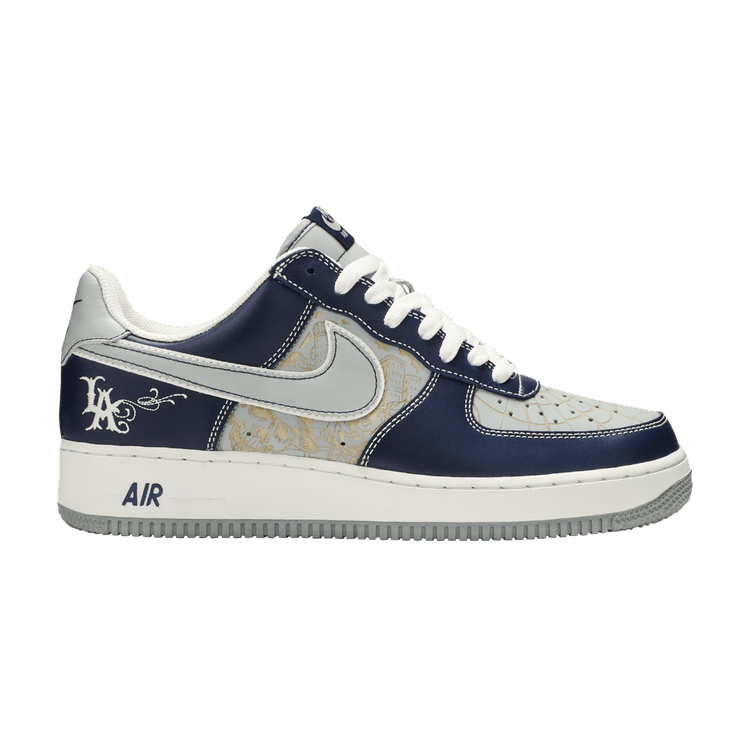 Nike Air Force 1 Mr Cartoon Blue Tattoo (Spiderweb)