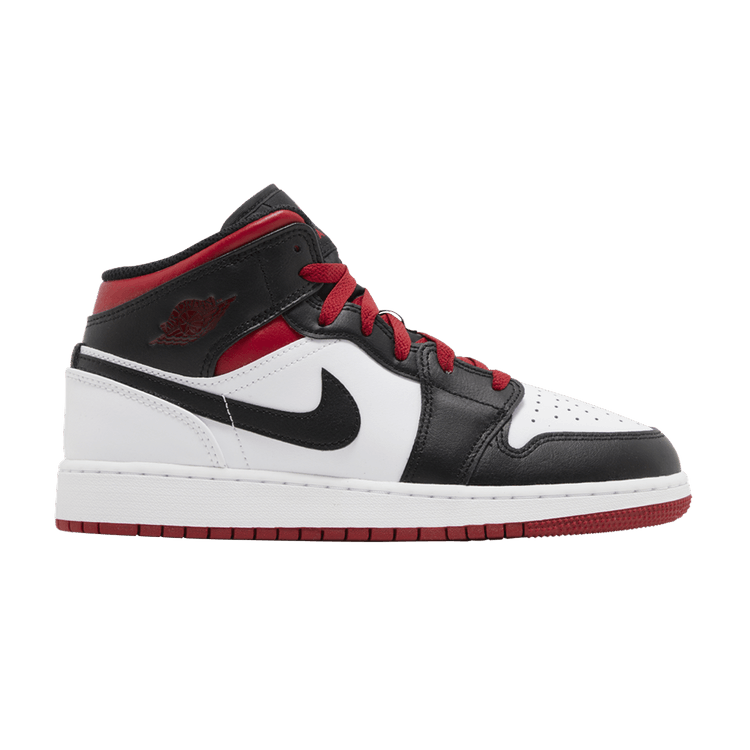 Jordan 1 Mid Gym Red Black Toe (GS)