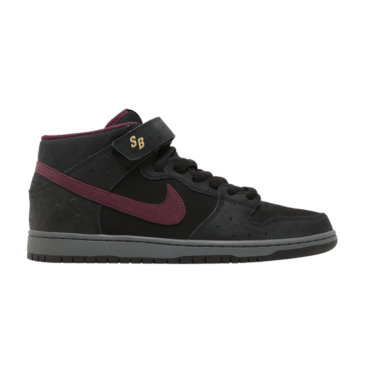 Nike SB Dunk Mid Black Ostrich Cherrywood