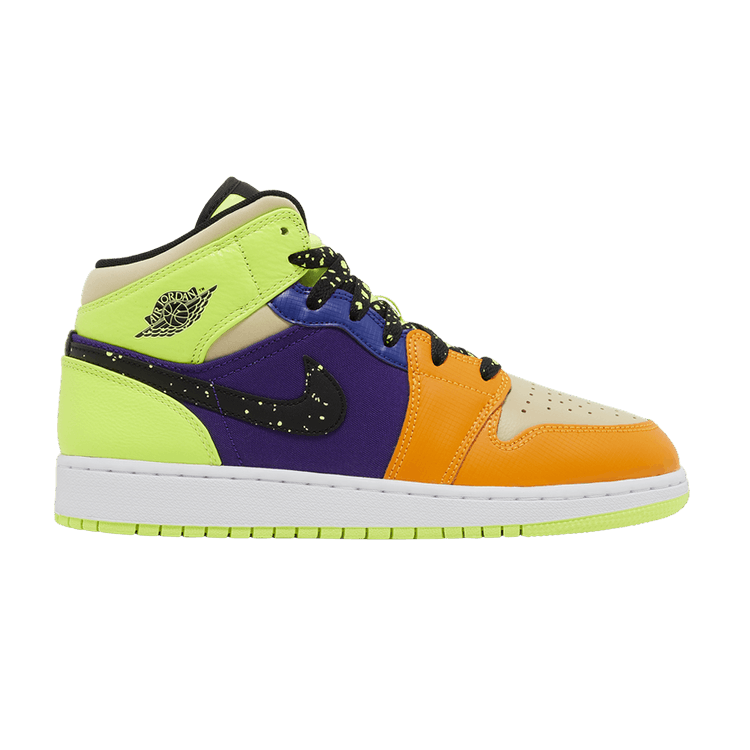Jordan 1 Mid SE Volt Vivid Orange (GS)