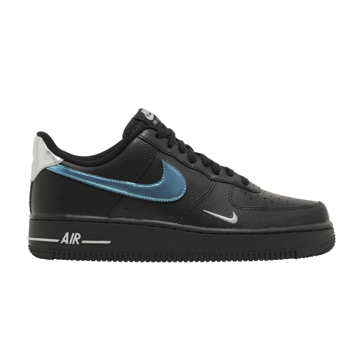 Nike Air Force 1 '07 Low Black Blue Lightning