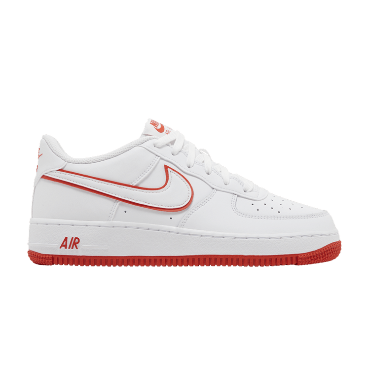 Nike Air Force 1 Low White Picante Red (GS)