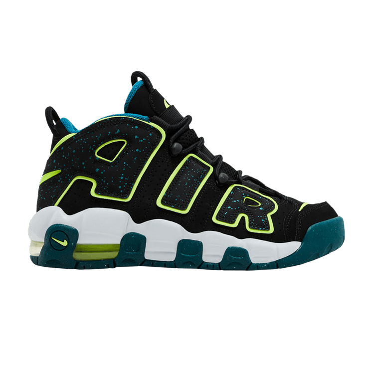 Nike Air More Uptempo Low Black Geode Teal (GS)