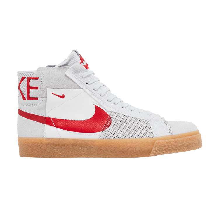 Nike SB Zoom Blazer Mid Premium Deconstructed White University Red Gum