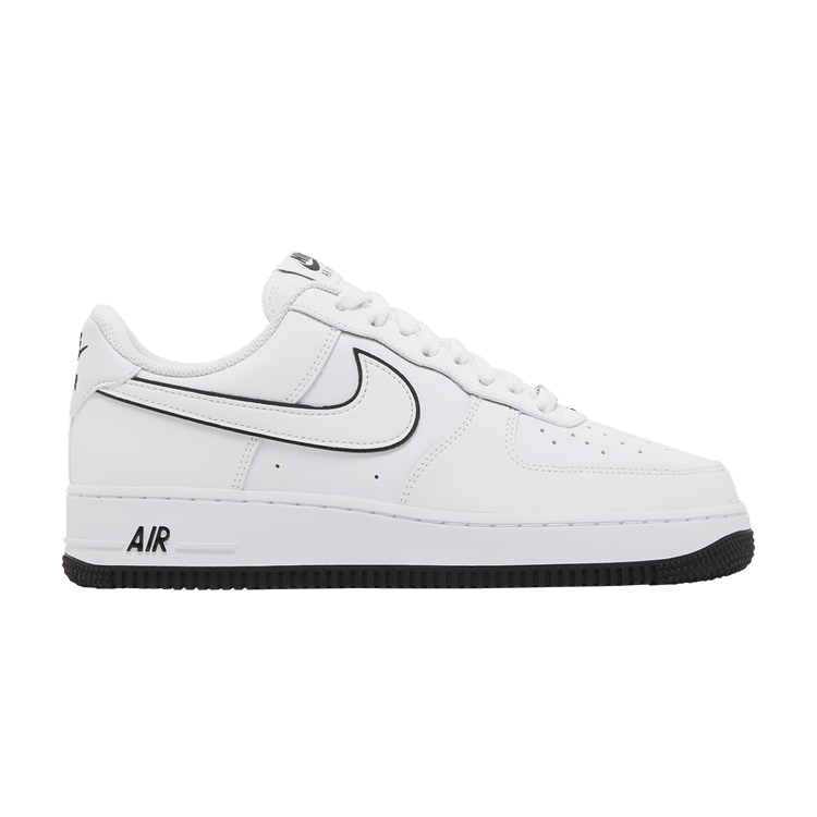 Nike Air Force 1 '07 Low White Black Outline Swoosh