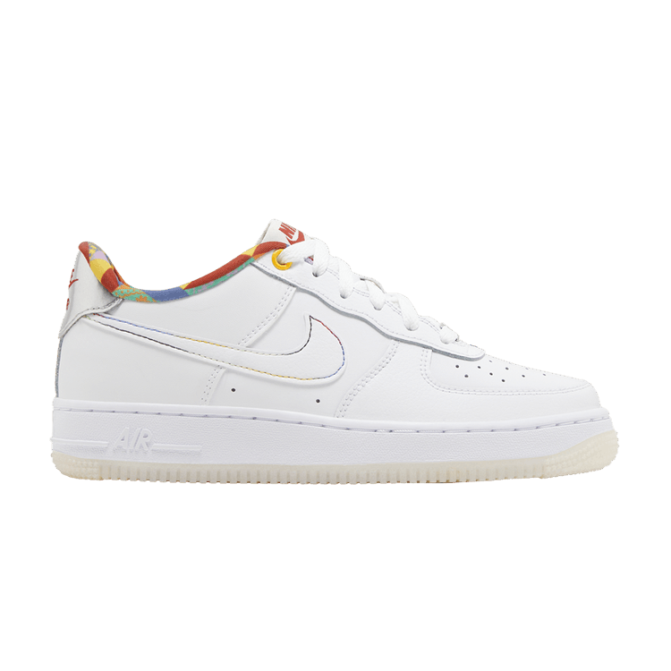 Nike Air Force 1 Low LV8 White Playful Print (GS)