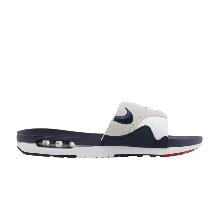 Nike Air Max 1 Slide Obsidian University Red